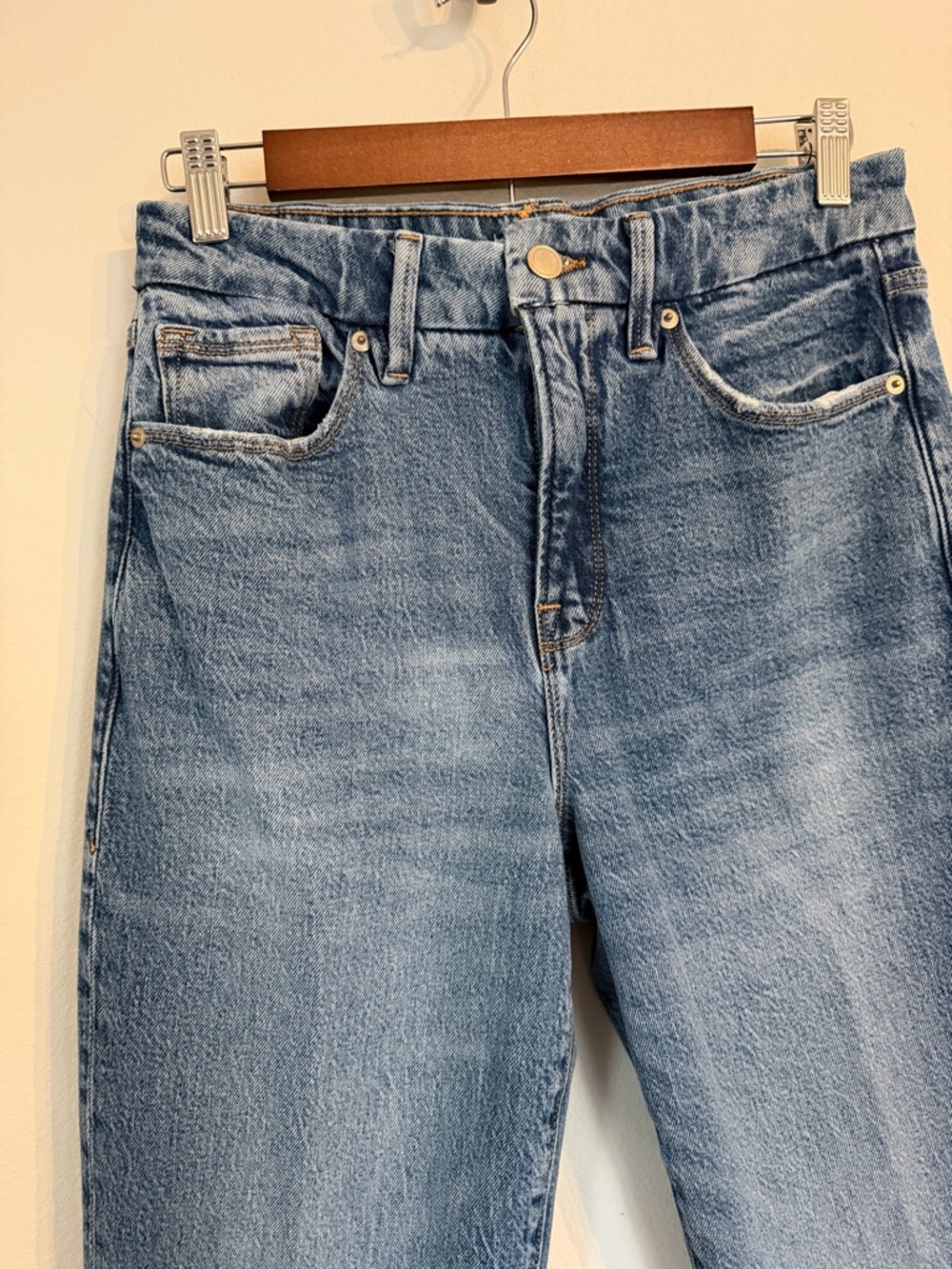 Good American Light Blue High-Rise Jeans